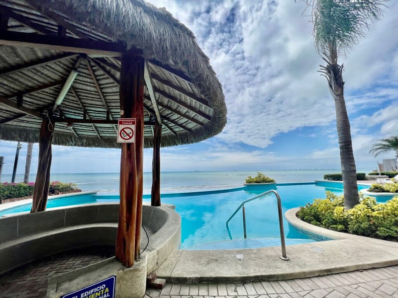 LA MILINA: RIGHT ON THE BEACH WITH A SPACIOUS BALCONY AND POOLS — photo 25