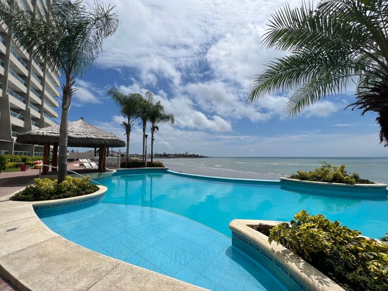 LA MILINA: RIGHT ON THE BEACH WITH A SPACIOUS BALCONY AND POOLS — photo 10